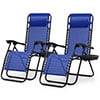 Magshion 2PCS Zero Gravity Foldable Chairs Set Adjustable Recliners with Pillow Outdoor Lounge Chaise Built-in Cup Holder for Camping Patio Porch Beach Backyard Garden, Red
