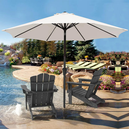 JEAREY Olefin Patio Umbrella Outdoor Umbrella with Auto Tilt