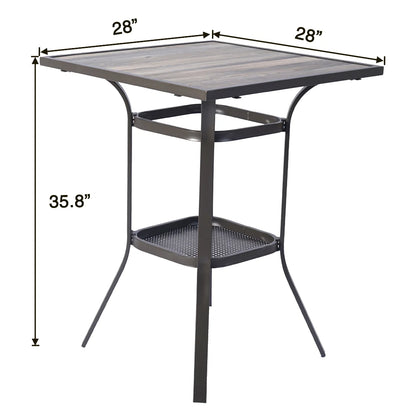 Kozyard Isabella High Swivel Bar Stools/Chair Set for Home Patio, Back Yard, Cafes, Bistro, Restaurants and Chic Bars (Aqua)