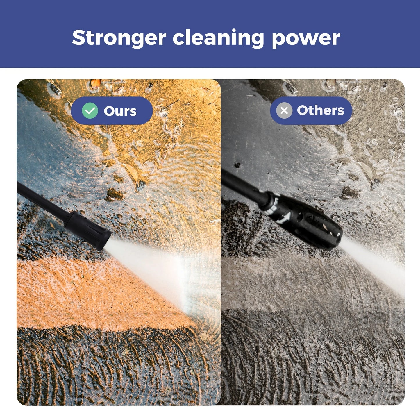 MF Studio Electric Pressure Washer 2100PSI Max 1.85GPM with Adjustable Nozzle, Ideal for Car Washing and Patio Garden