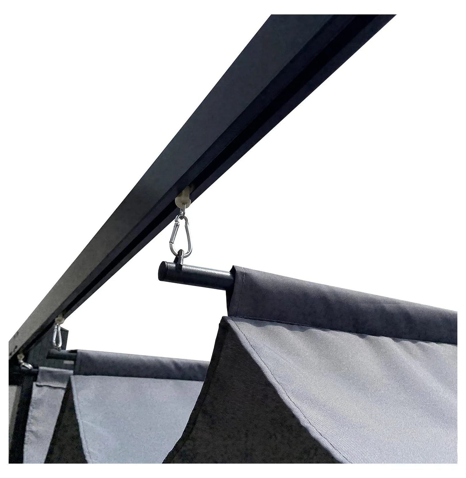 Outdoor Patio Pergola Replacement Canopy Top Cover Gazebo Replacement Shade Cover (Gray-for 10x10 Ft Pergola Frame)