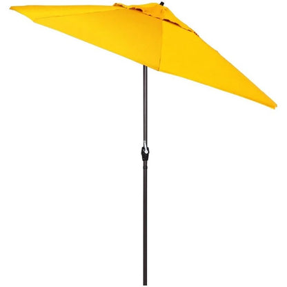 California Umbrella 9' Casa Sunbrella Tilt Crank Lift Patio Umbrella in Red
