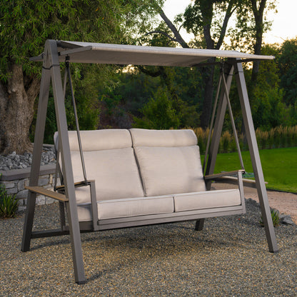 SunVilla Pine Knoll Cushion Outdoor Patio Swing