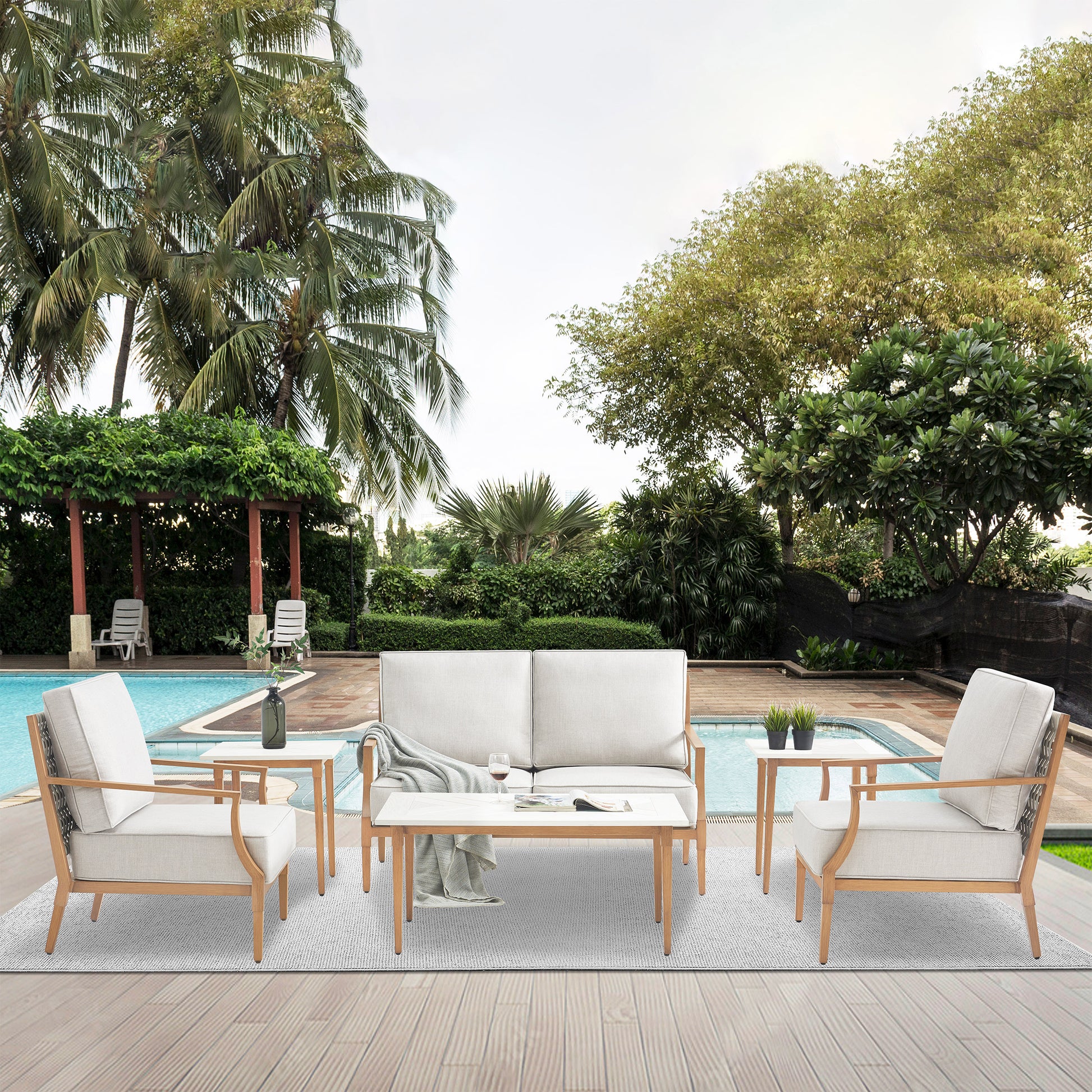 Thomasville 6-piece Outdoor Patio Deep Seating Set