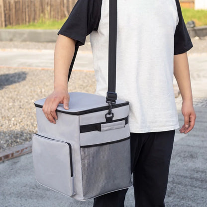 AITOCO Cooler on Wheels Lightweight Cooler Insulated Trolley Cart with Handle 35L Leakproof Bag for Travel Picnic Patio Outdoor Beach Camping manner