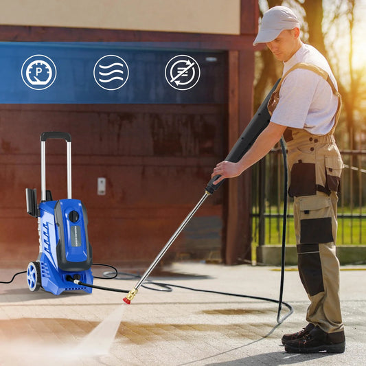 Electric Pressure Washer Power Washer - 4800PSImax 2.8GPM Wash Machine Electric Powered with Foam Cannon for Car, Floor, Garage, Patio Washing