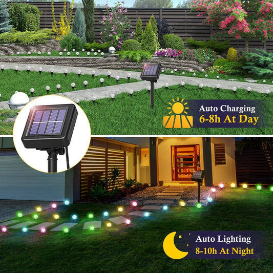 Laighter 30 Pack Solar Lights Outdoor Waterproof LED Landscape Lawn Lamp for Garden Patio Yard Pathway