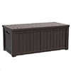 Dextrus 120 Gallon Outdoor Storage Deck Box, Large Resin Patio Storage for Outdoor Pillows, Garden Tools and Pool Supplies, Waterproof, Lockable (Black)