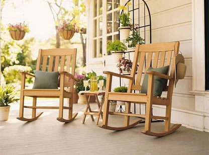 WholesaleTeak Outdoor Patio Sunbrella Fabric Seat & Back Cushion for Devon Rocker or Rocking Arm Chair (Rocker not included) #WMRKDVCS1