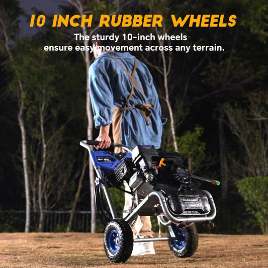 Efurden Gas Pressure Washer, 3500 PSI and 2.3Max GPM Power Washer with 4 Quick Connect Nozzles, 25 Ft Hose for Cleaning Floors, Cars, Patios