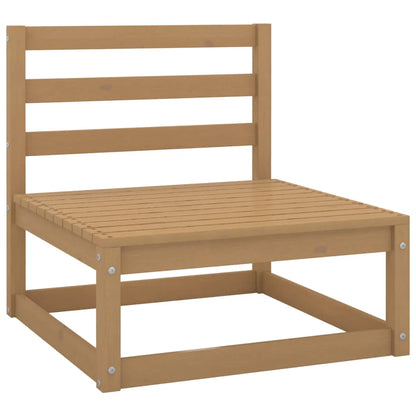 vidaXL Patio Furniture Set 6 Piece Outdoor Sectional Sofa Solid Wood Pine