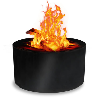 SIMOND STORE Portable Fire Pit Ring Liner, 48 Inch Diameter 12 Inch Height 2 mm Thick Heavy Duty Steel Round Fire Pit Insert for Outdoor Garden Patio Camping Bonfire