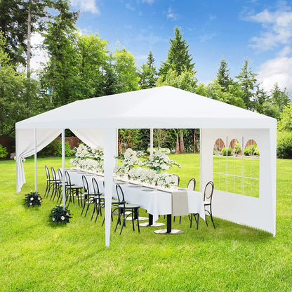 SLSRFD 10'x30' Outdoor Canopy Tent Patio Camping Gazebo Shelter Pavilion Cater Party Wedding BBQ Events Tent w/Removable Sidewalls