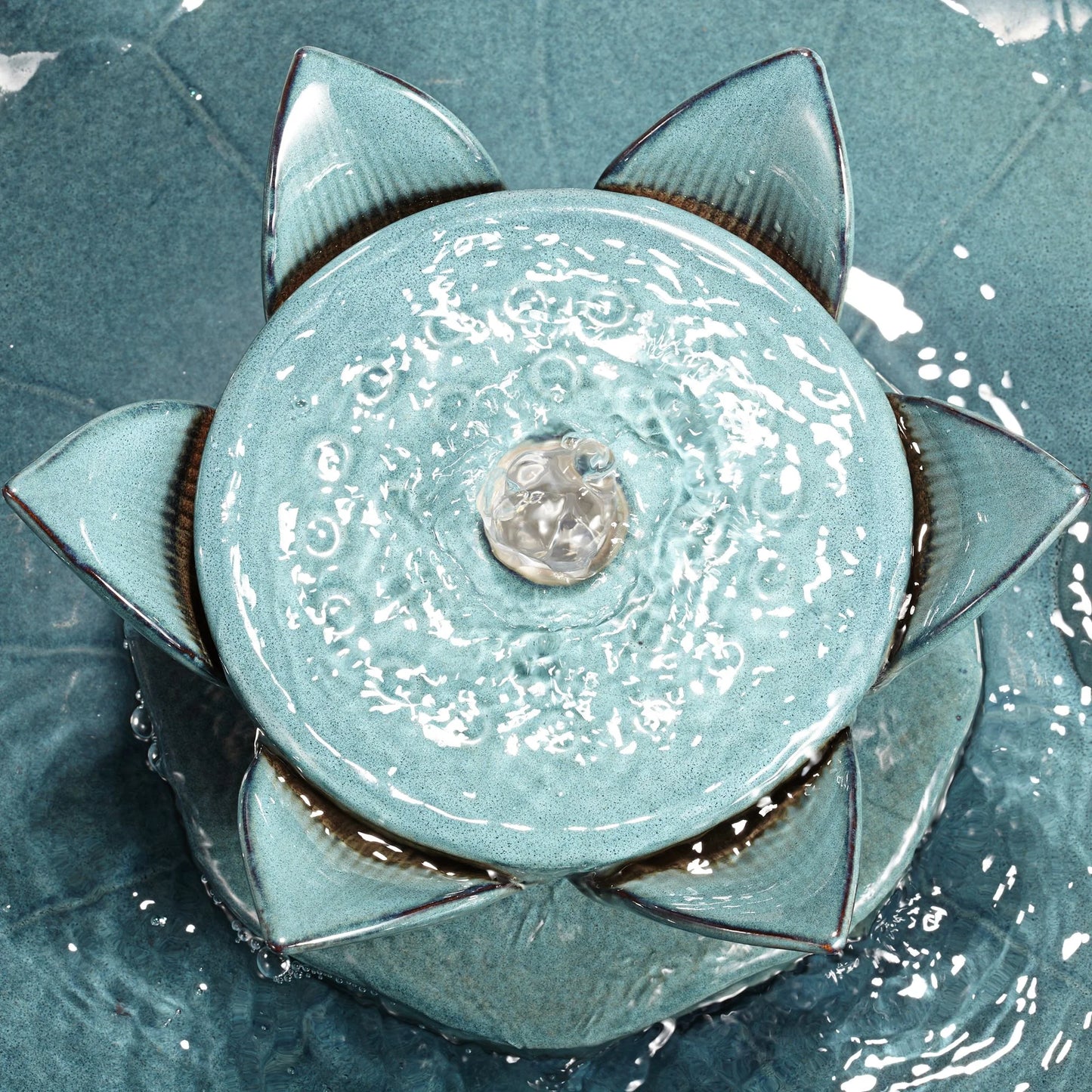 Pleasant Pond 25 1/4" High Large Asian Outdoor Decor Ceramic Floor Fountain Frog Pedestal Outside Garden Patio