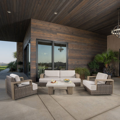 SunVilla Theo 4-piece Outdoor Patio Seating Set