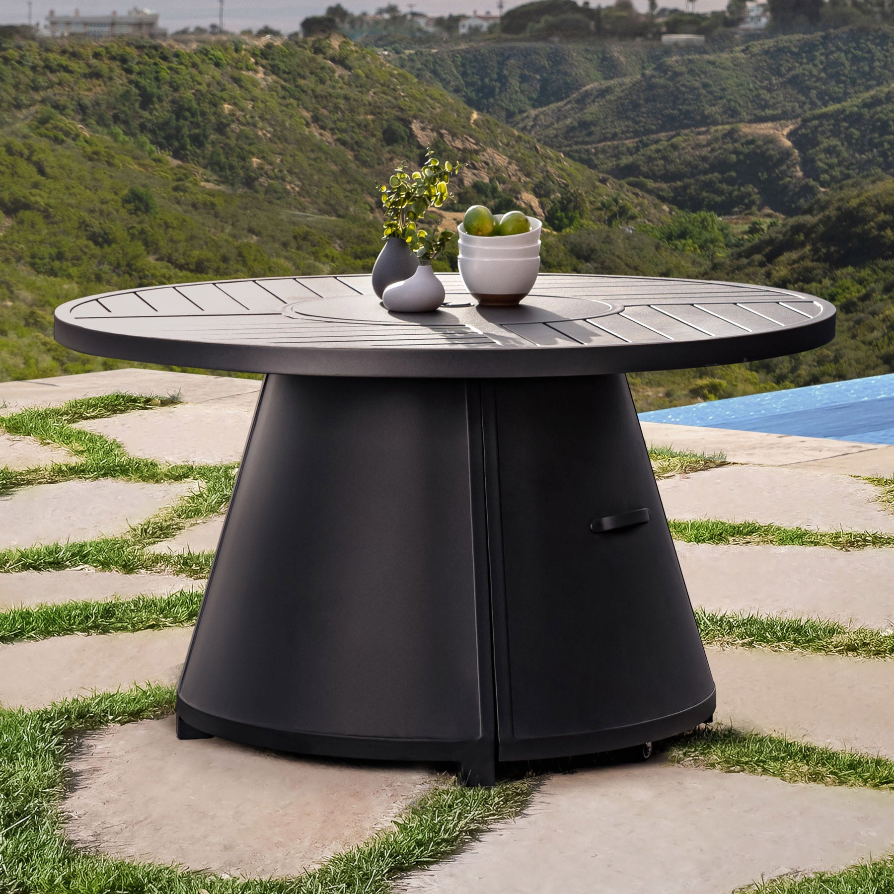 Santino 5-piece Fire Chat Outdoor Patio Set
