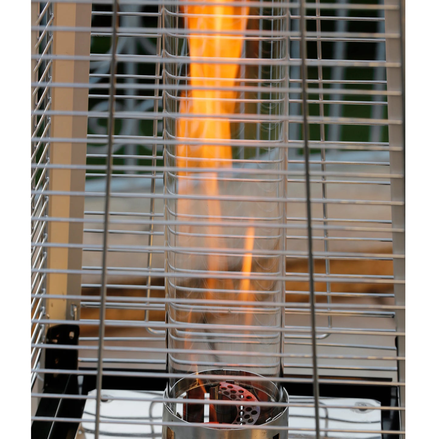 HeatMaxx Pyramid Patio Heater 89.5 in. 40,000 BTU Outdoor Propane Heater, Spiral Flame Patio Heater