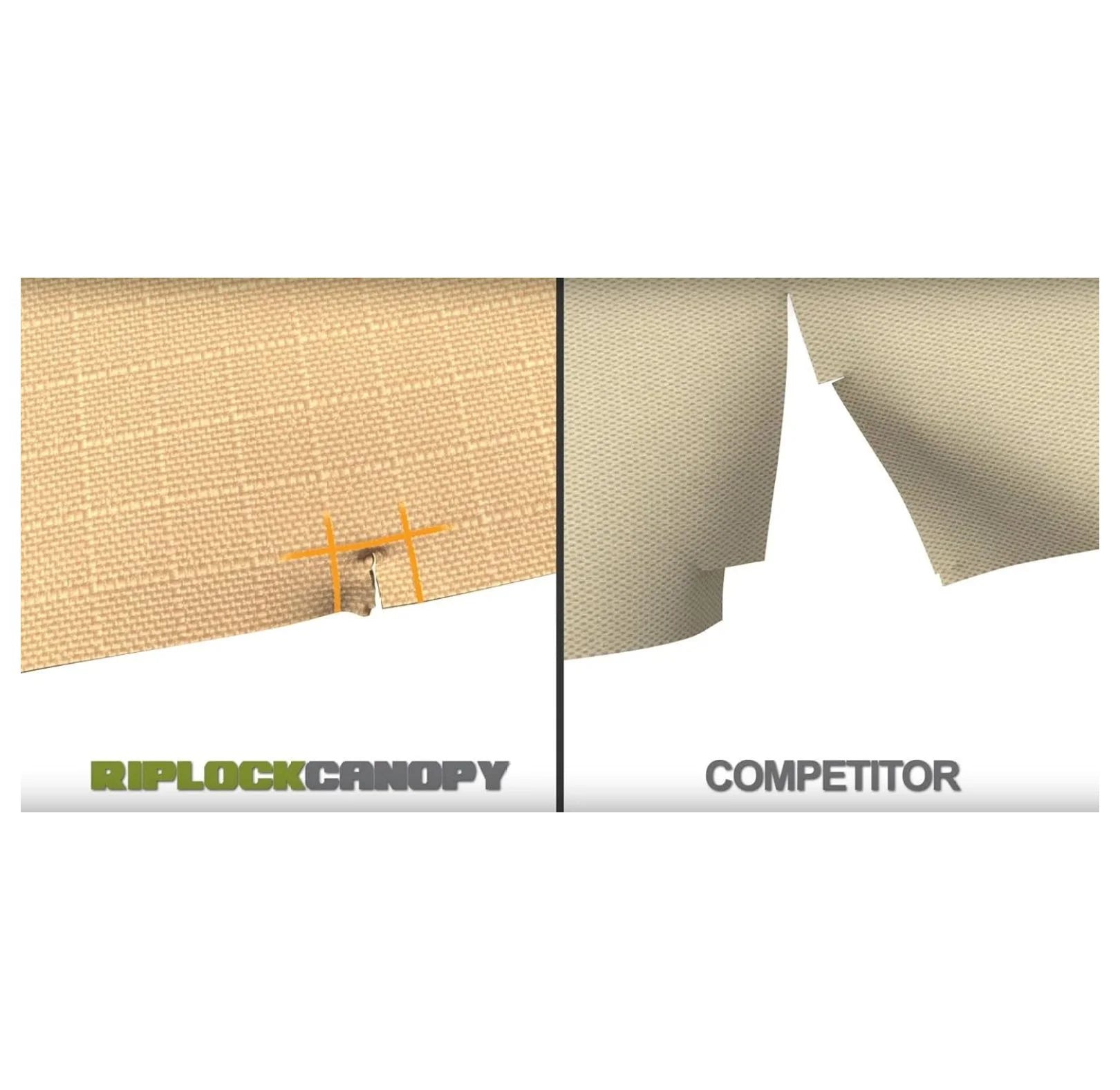Madaga Gazebo Replacement Canopy - RipLock 350 Nutmeg - 10x10 - Outdoor Patio Cover - Water Resistant - L-GZ136PST