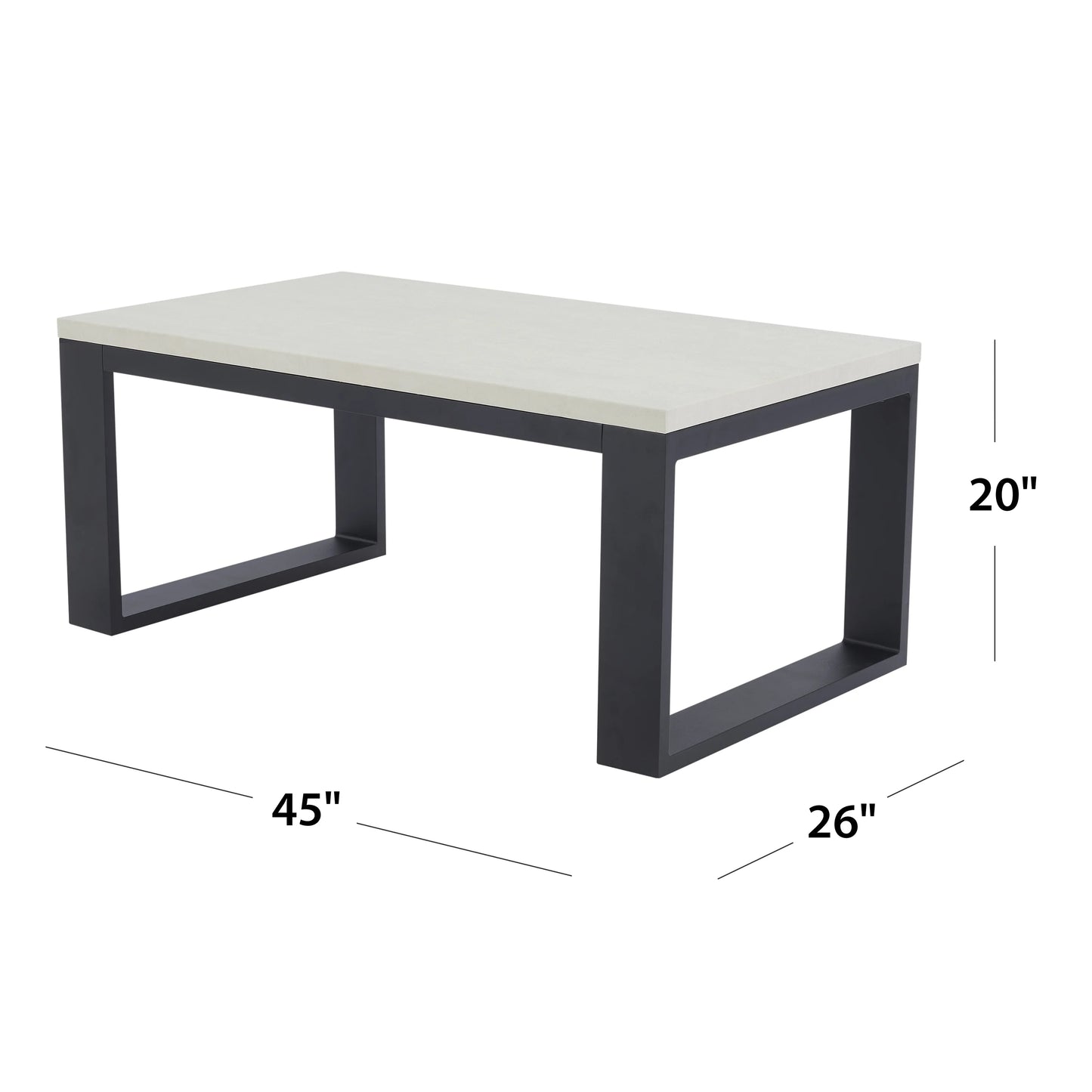 Better Homes & Gardens Ventura Outdoor Steel Patio Coffee Table