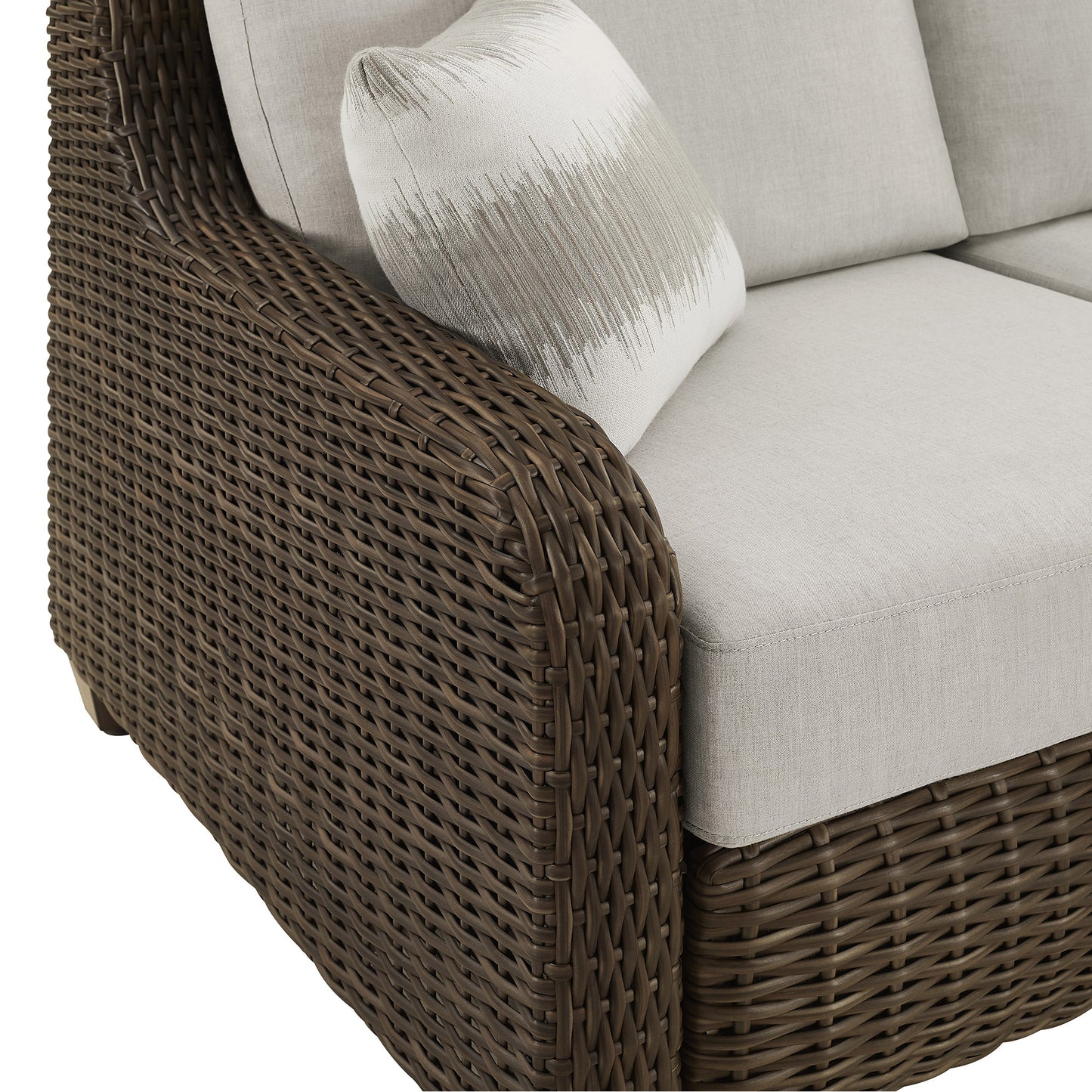 Thomasville Barston 4-piece Outdoor Patio Seating with Kick-out Foot Rests
