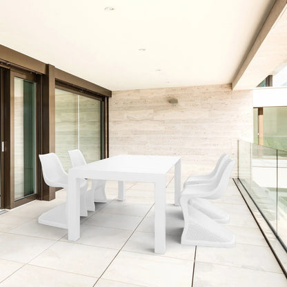 Compamia Vegas 70-86 in. Extendable Polypropylene Patio Dining Table