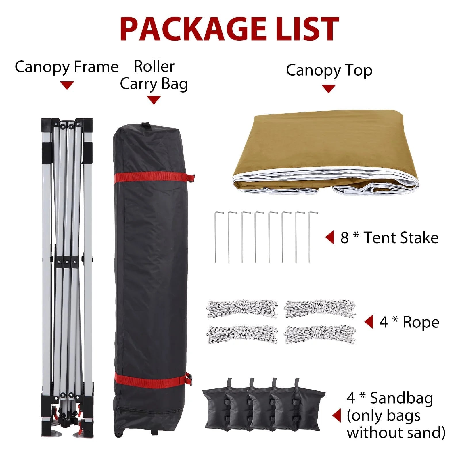Luku 10x10ft Instant Pop-Up Canopy Tent with Patented Center Lock System, Portable Wheeled Carry Bag, Adjustable Height Straight Legs for Outdoor, Garden, Market, Patio, Yard