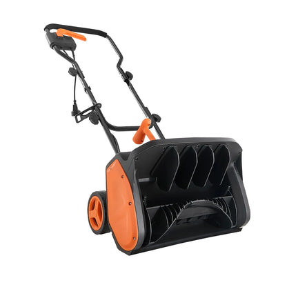WRTHN 17 in Electric Snow Blower 12A Motor Snow Shovel, 20 ft Throw Distance, 6 in Deep, Adjustable 60? Chute, Lightweight Snow Thrower for Driveways, Sidewalks & Patios