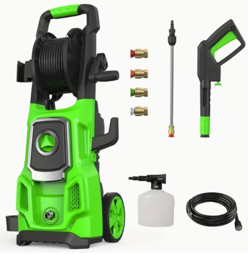 NEXPOW Electric Pressure Washer, 4000PSI Max 2.6 GPM Power Washer with 30 ft Hose, 4 Different Pressure Tips, Foam Cannon, Perfect for Cars, Patios