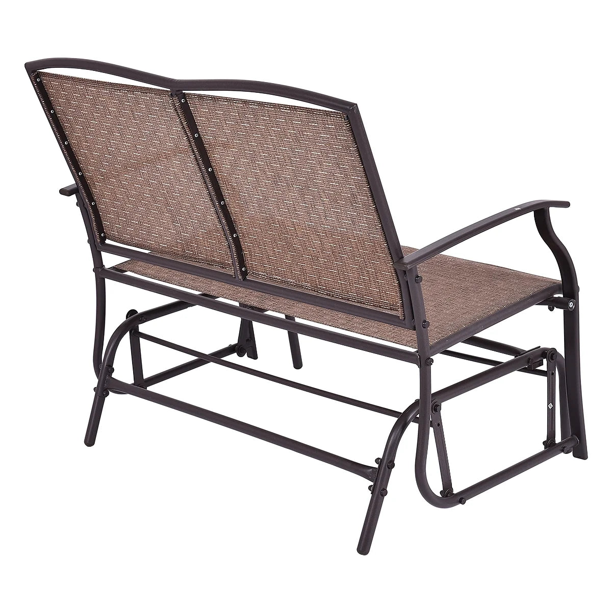 Costway Patio Glider Outdoor Rocking Bench Double 2 Person Chair Loveseat Armchair Backyard