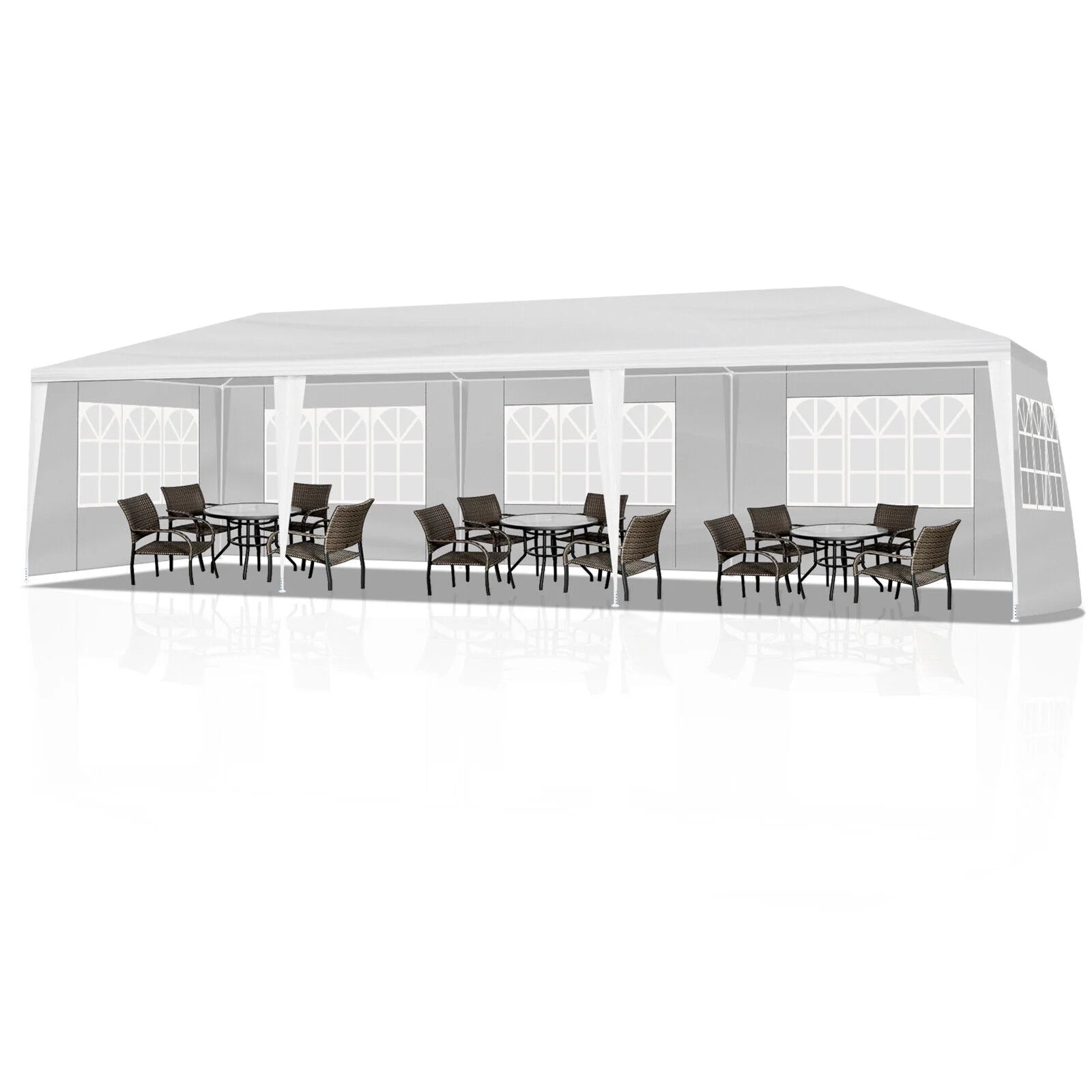 Veado 10'x30' Party Wedding Outdoor Patio Tent Canopy Heavy Duty Gazebo Pavilion
