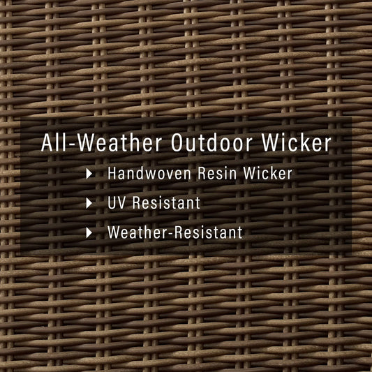 Crosley Furniture Bradenton 3 Piece Fabric Patio Sofa Set in Brown and Sand