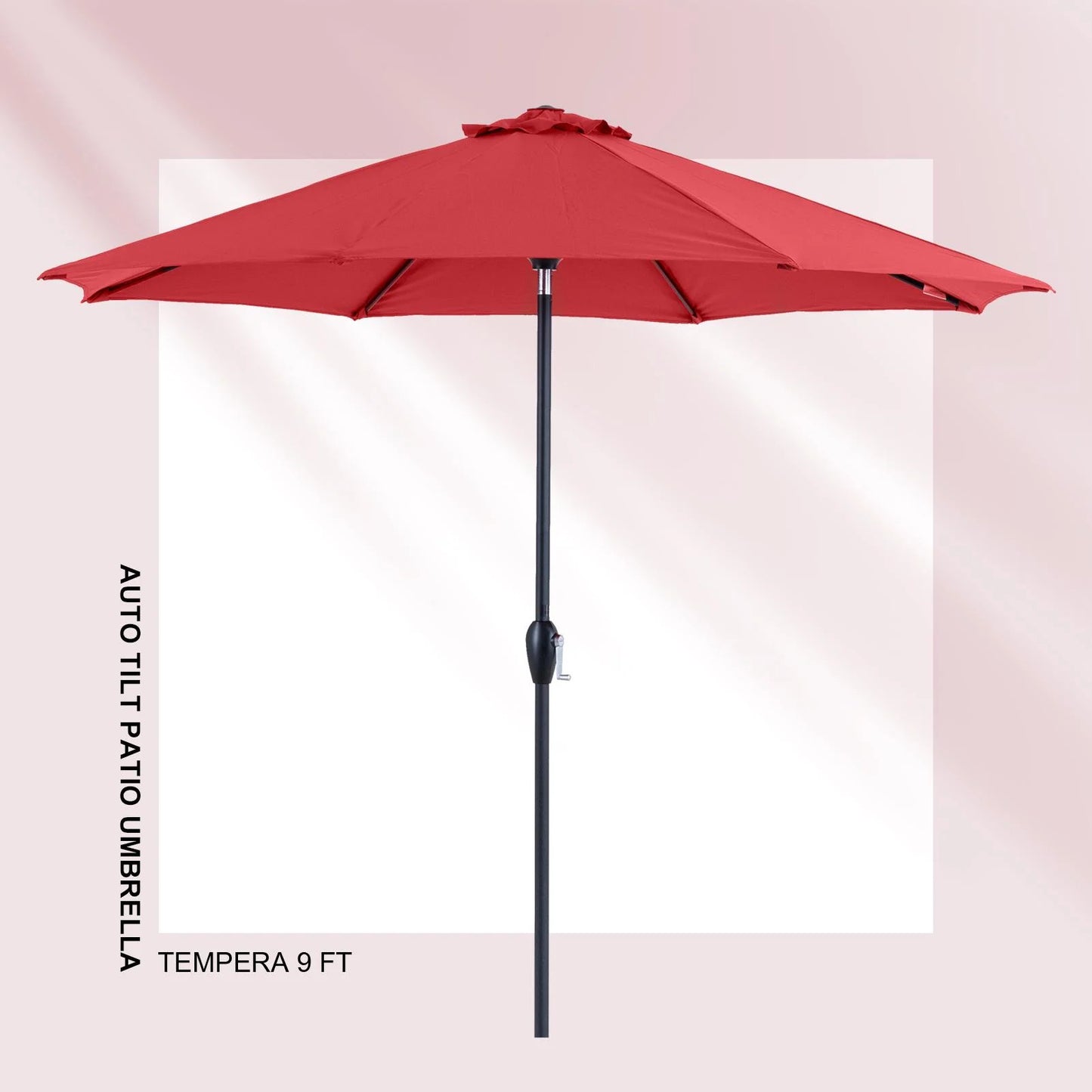 Tempera 9FT Auto Tilt patio umbrella