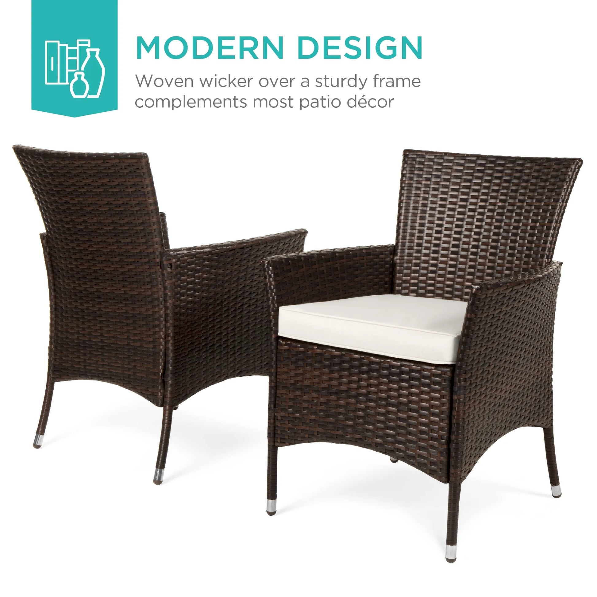 Best Choice Products 5-Piece Indoor Outdoor Wicker Patio Dining Table Furniture Set w/Umbrella Cutout, 4 Chairs - Gray