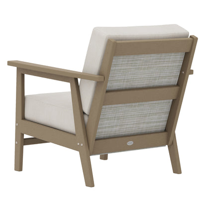 POLYWOOD Camden 4-piece Sling Outdoor Patio Deep Seating Set
