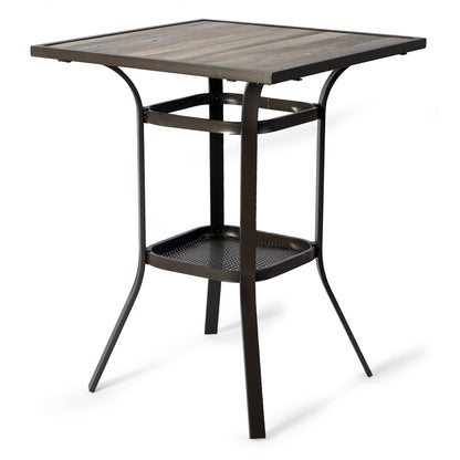 Kozyard Isabella High Swivel Bar Stools/Chair Set for Home Patio, Back Yard, Cafes, Bistro, Restaurants and Chic Bars (Aqua)