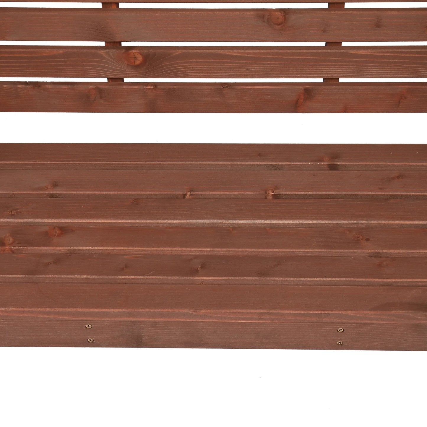 6.8FT Wooden Arch with Bench for 2 People, Garden Arbor Trellis for Climbing Plant, Outdoor Garden Lawn Backyard Patio Decor, Dark Brown