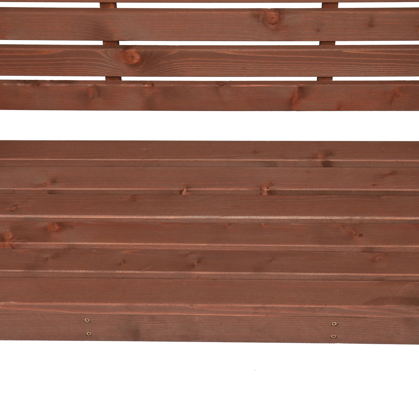 6.8FT Wooden Arch with Bench for 2 People, Garden Arbor Trellis for Climbing Plant, Outdoor Garden Lawn Backyard Patio Decor, Dark Brown