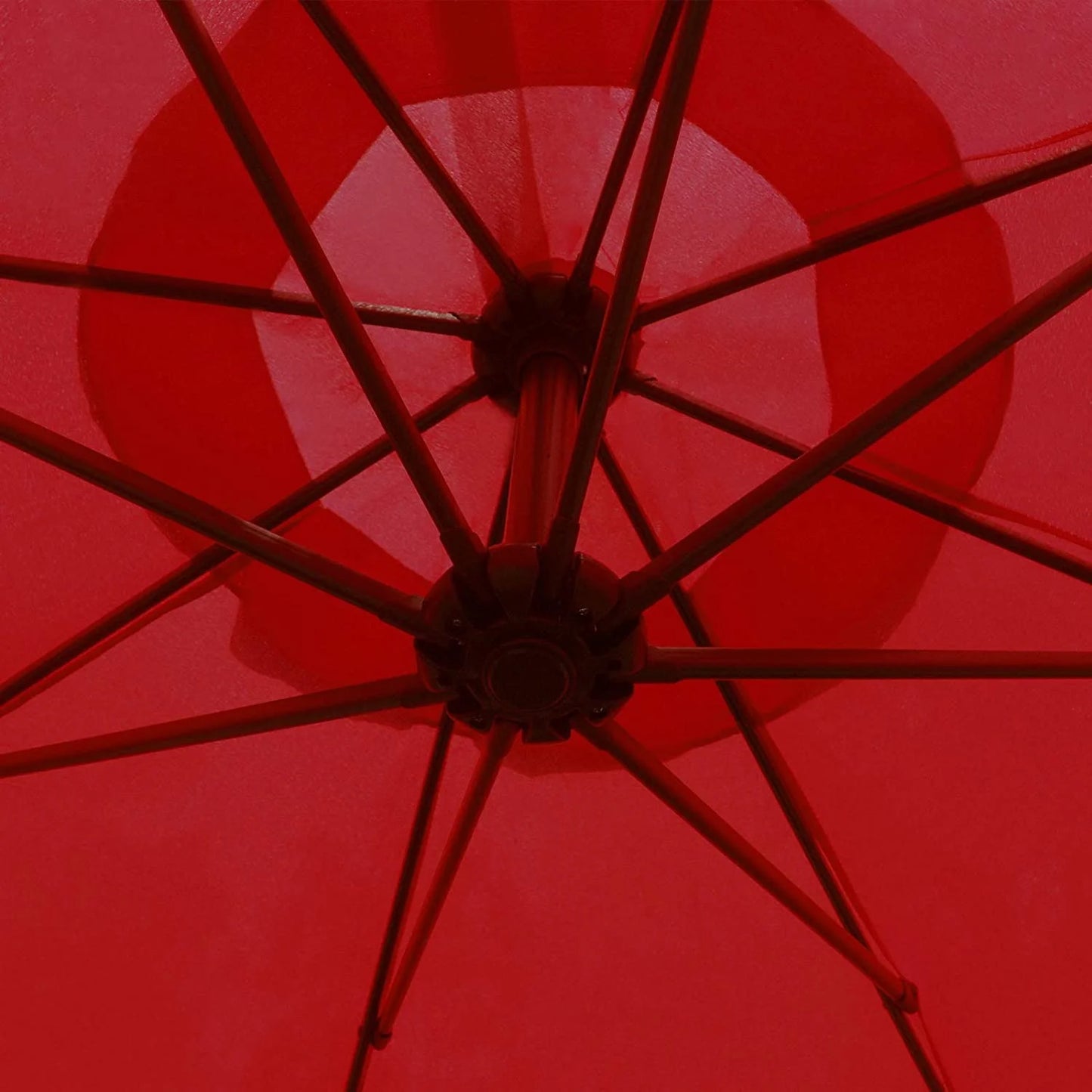 Sunnyglade 10Ft Outdoor Adjustable Offset Cantilever Hanging Patio Umbrella (Red)
