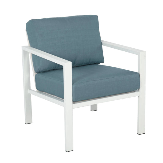 Mainstays Dashwood 4-Piece Outdoor Patio Conversation Set, Seats 4, Blue