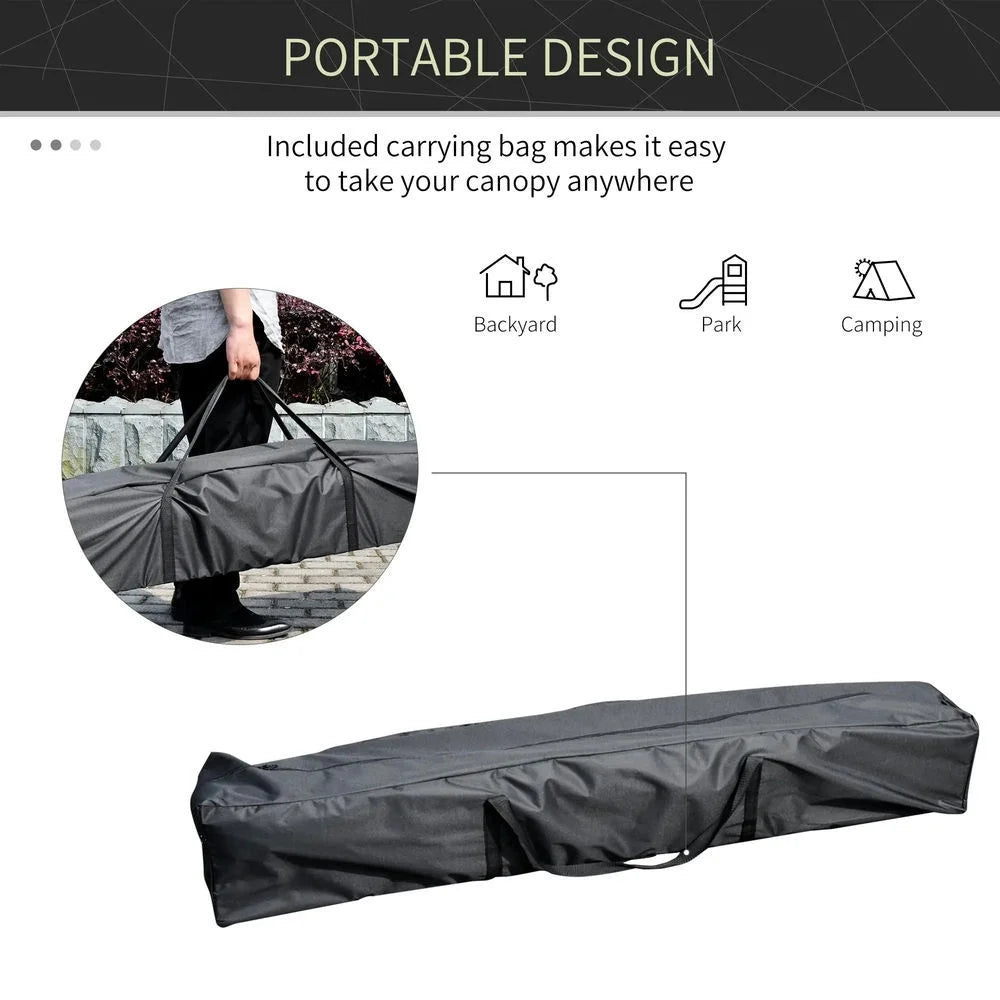 Barara King Outdoor Canopy Tent, Patio Portable Canopy,13' x 13' Pop Up Canopy Tent, Instant Sun Shelter, Tents for Parties,White