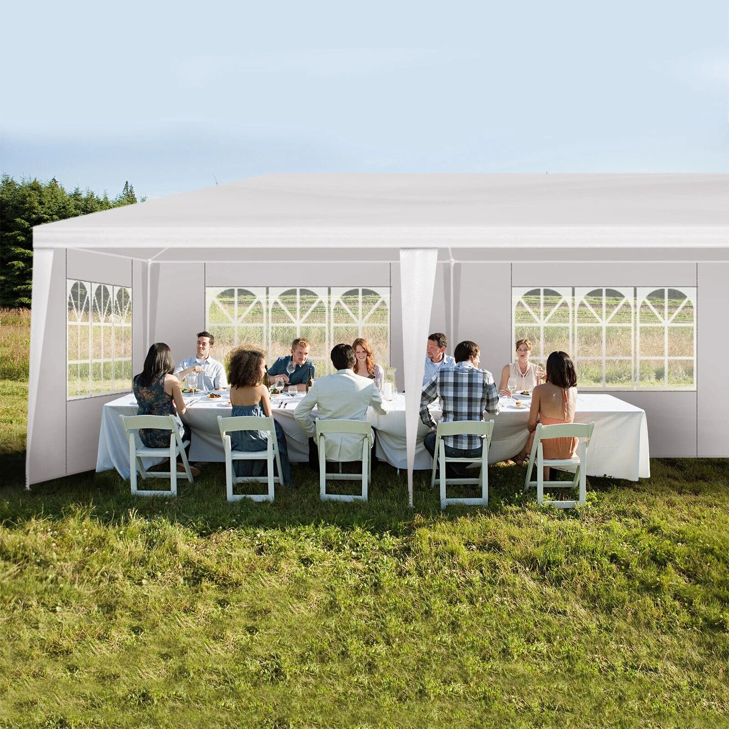 Veado 10'x30' Party Wedding Outdoor Patio Tent Canopy Heavy Duty Gazebo Pavilion