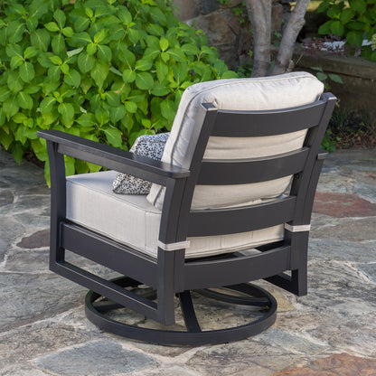 SunVilla Fairchild 4-piece Fire Outdoor Patio Seating Set