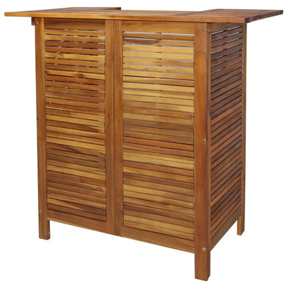 vidaXL 3 Piece Patio Bar Set Solid Wood Acacia