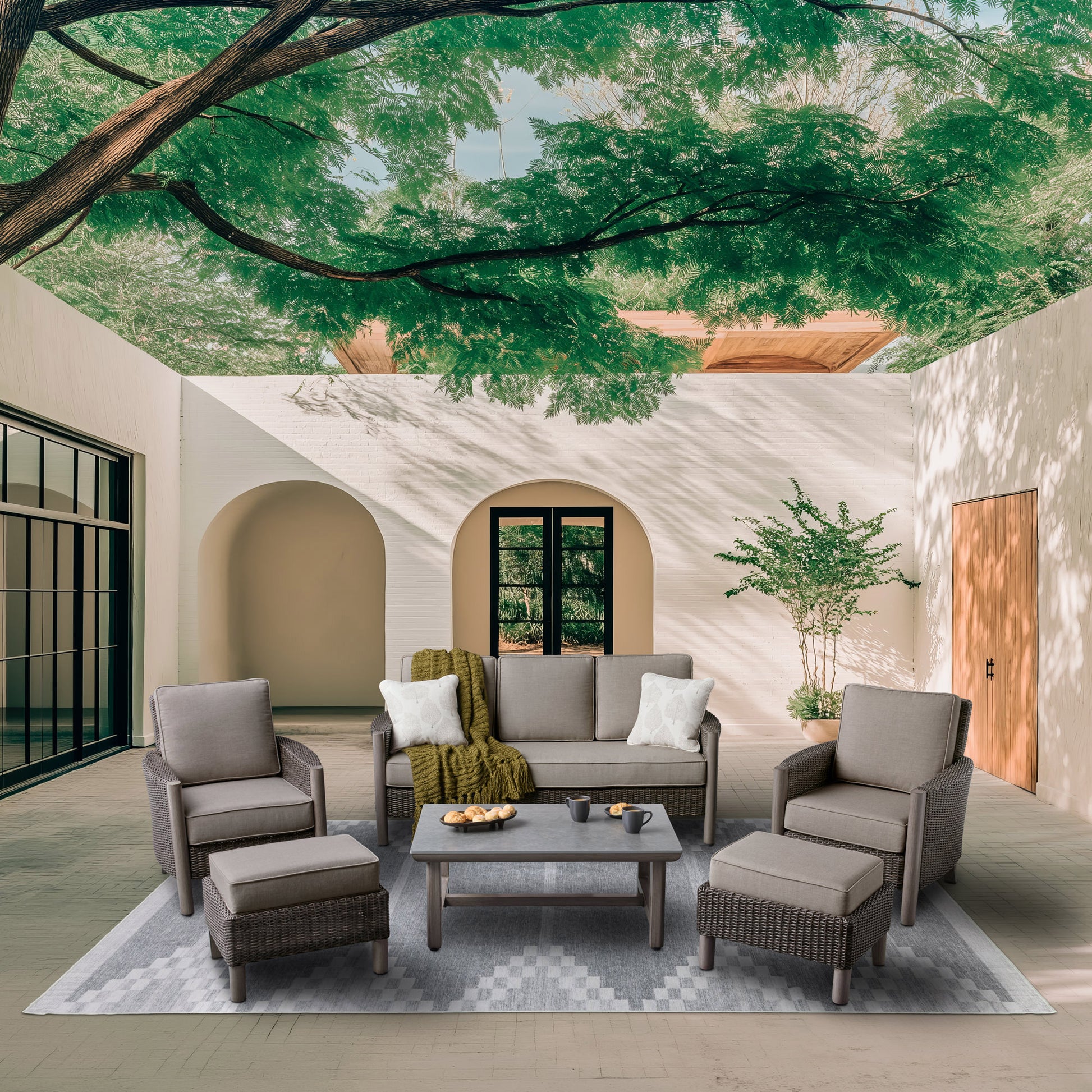 Agio Parkfield 6-piece Outdoor Patio Deep Seating Set