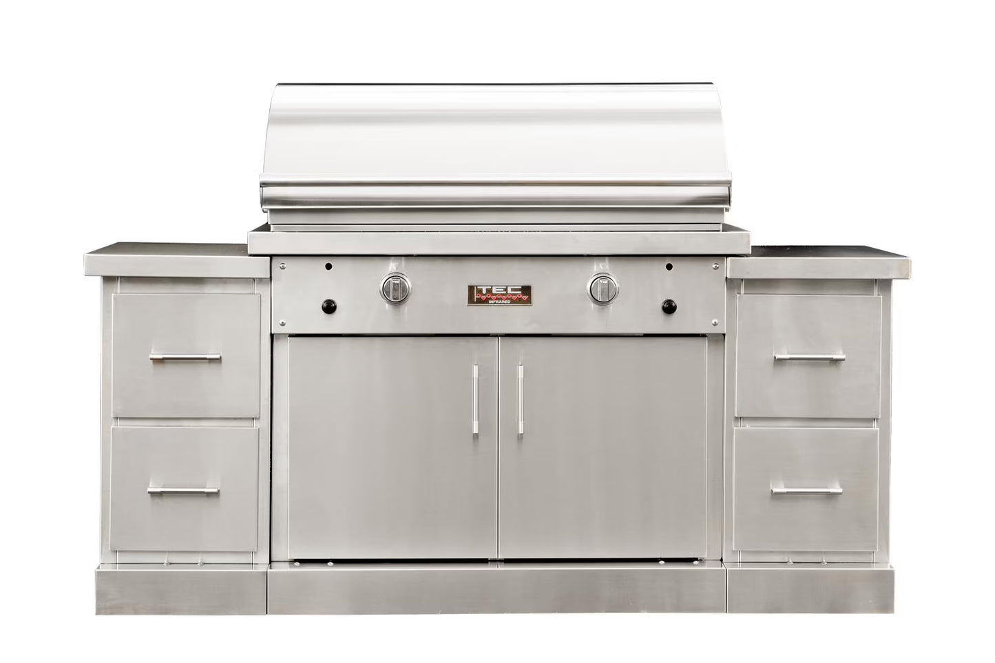 TEC Sterling Patio 2 FR Infrared Grill on SS Island, Propane
