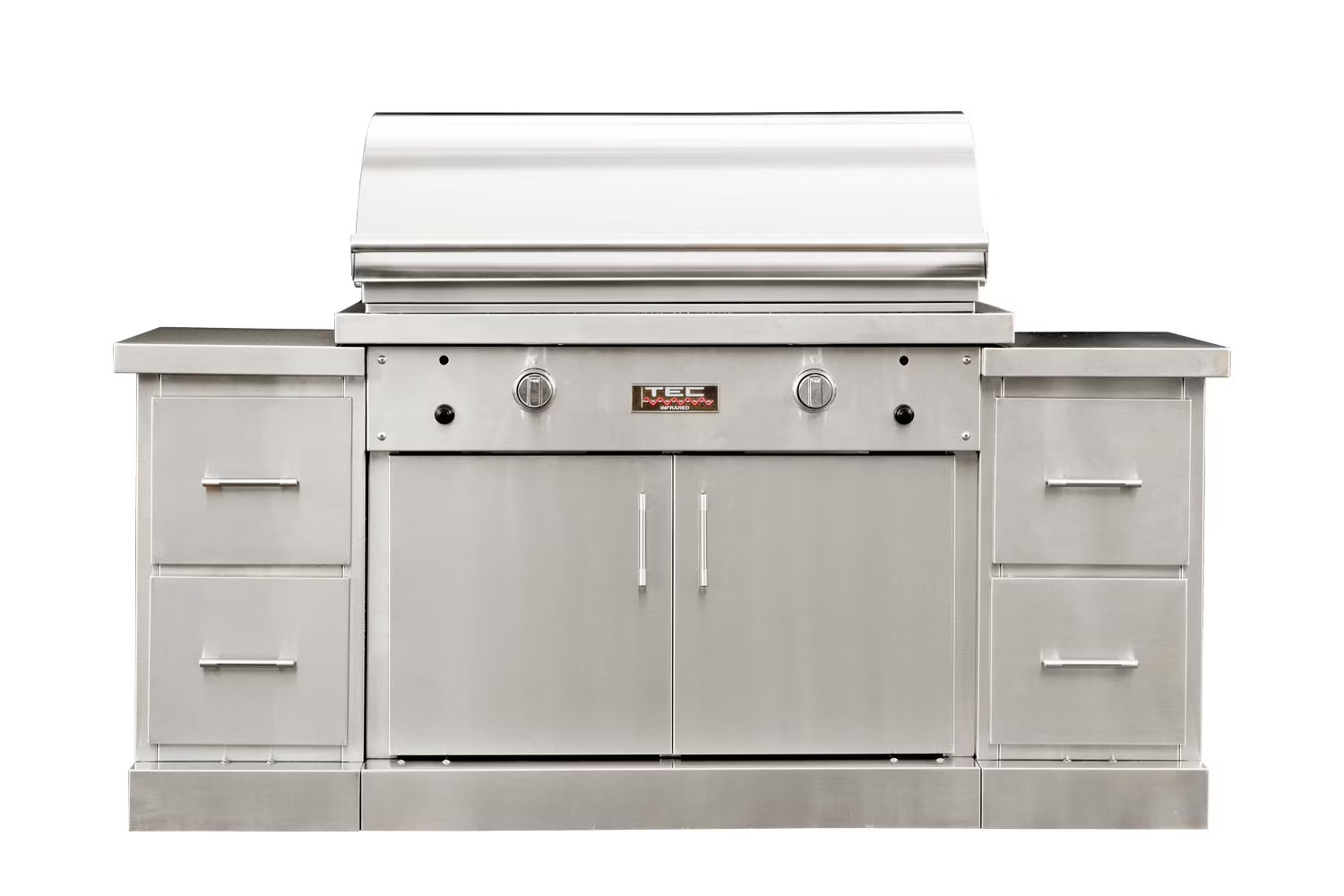 TEC Sterling Patio 2 FR Infrared Grill on SS Island, Propane