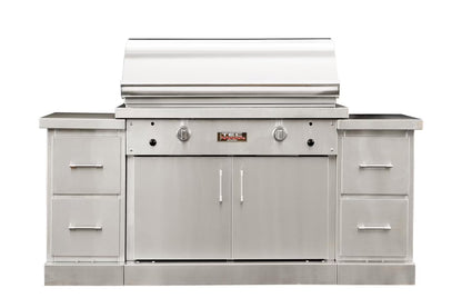 TEC Sterling Patio 2 FR Infrared Grill on SS Island, Propane