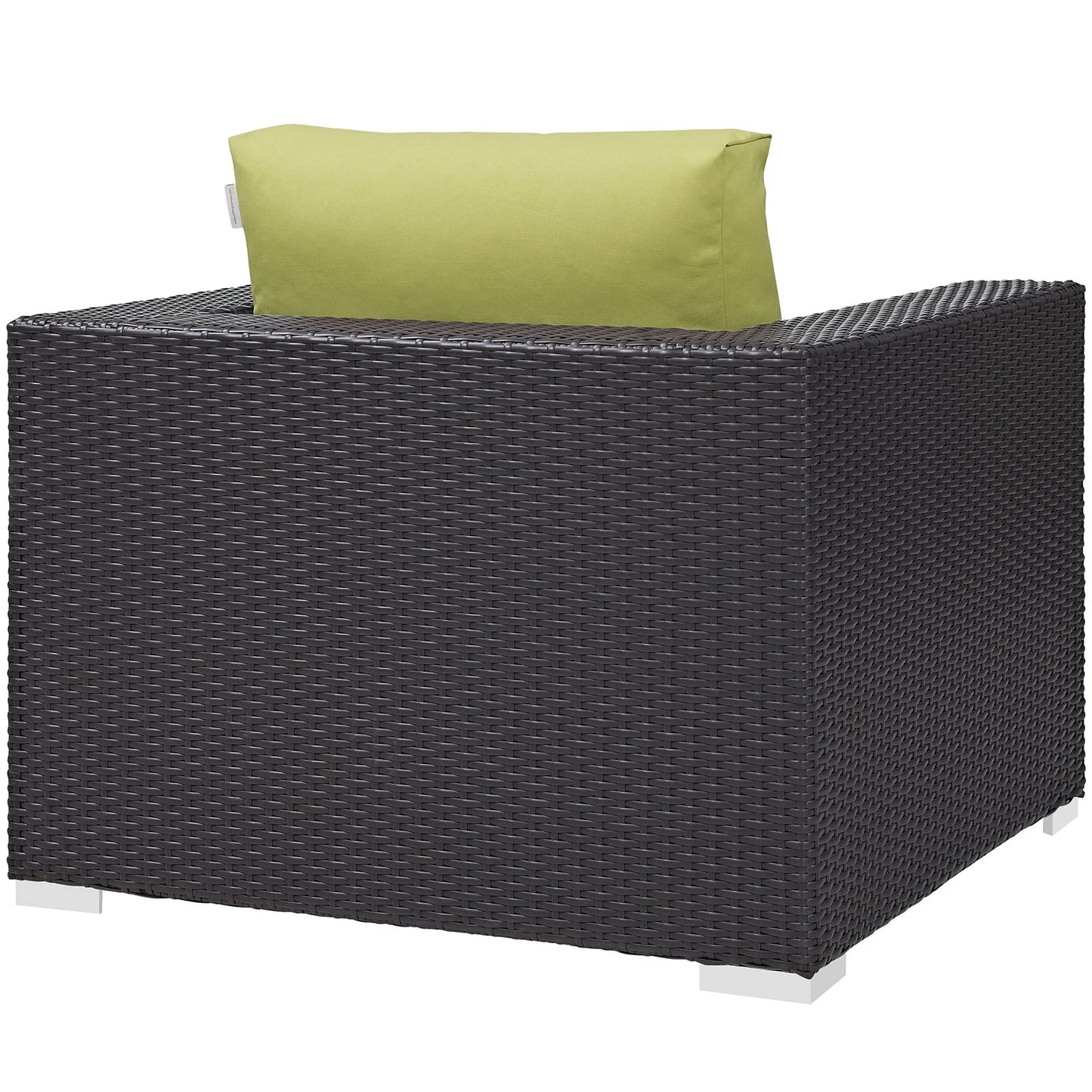 Modern Contemporary Urban Design Outdoor Patio Balcony Lounge Chair, Beige, Rattan
