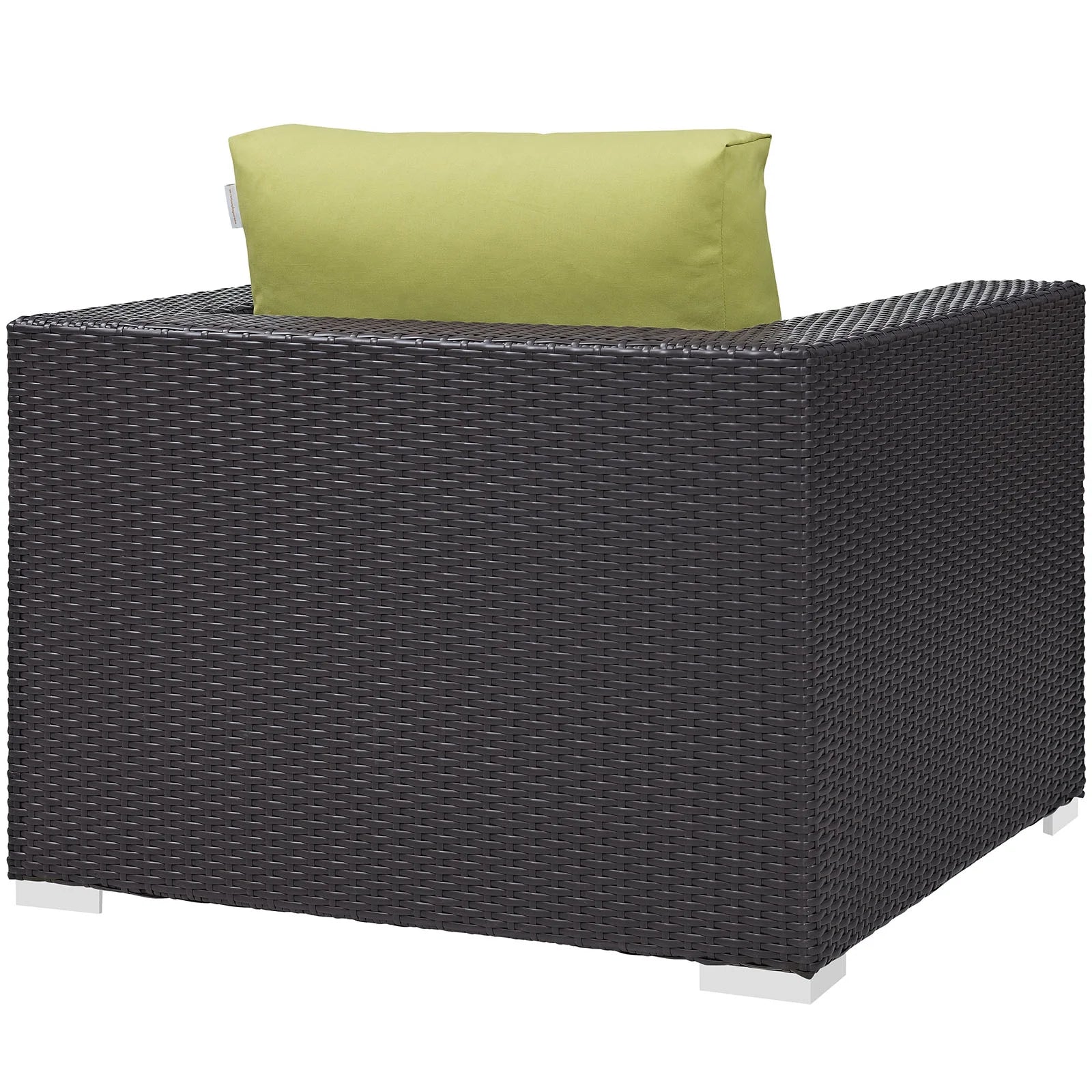 Modern Contemporary Urban Design Outdoor Patio Balcony Lounge Chair, Beige, Rattan