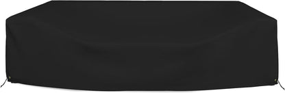 Covers & all Sectional Sofa Cover, Heavy duty 18 Oz Waterproof UV & Weather resistant, Outdoor Patio Couch Furniture Protector with Air Pockets & Drawstrings (83"L x 52"W x 29"H, Coffee)